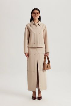 Modern Structured Skirt For Work, Modern Structured Workwear Skirt, Structured Skirt For Spring Workwear, Chic Workwear Skirt Suit With Pockets, Matching Sets Outfit, Minimalistic Style, The Muse, Summer Party Dress, Elevate Your Look