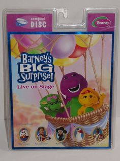 the dvd cover for barney's big surprise