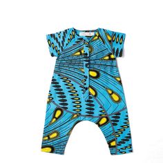 AnjolaOluwa - Enjoying the gift of God Unisex Button front Short sleeve Comfort fit Harem style bottom Smart Fit, Ankara Print, Toddler Romper, Kids Fashion Clothes, Unisex Baby, Baby Romper, The Gift, Fashion Clothes, Ankara