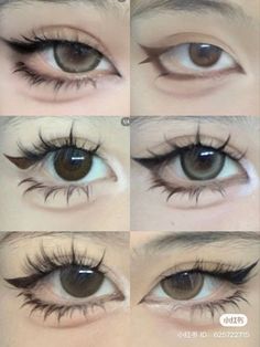 Моя любимая система для рисования стрелок Puppy Eye Makeup, Douyin Instagram, Maquillaje Douyin, Teknik Makeup, Makeup Douyin, Maquillage Yeux Cut Crease, Anime Eye Makeup, Mekap Mata, Makeup Tip