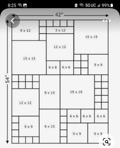 the floor plan for a house with numbers on it and arrows pointing in different directions