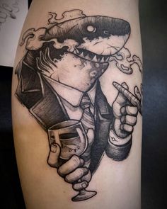 Upside Down Tattoo, Graffiti Tattoo, Cartoon Tattoos, Dope Tattoos, Anime Tattoos, Black Label, Skull Tattoo, Tattoos For Guys