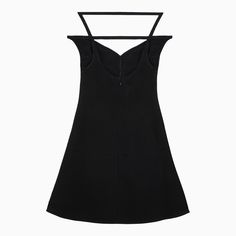 Black viscose mini bustier dress by Courrèges featuring a sweetheart neckline, thin adjustable straps with buckles, two welt pockets on the front, a back neckline, a curved hem and a back zip fastening.Model wears size 36 FR Model measurements: Height: 179 cm Chest: 82 cm Waist: 65 cm Hips: 90 cmFabric I: 98% Viscose - 2% Elastane / Lining: 100% Cupro Bustier Mini Dress, Bustier Dress, Short Leggings, Bustiers, Pumps Flat, Knitwear Cardigan, Leather Gloves, Clutch Handbag, Leather Accessories