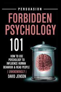 a book cover with a glass jar filled with brain images and the title forbidden psychology 101