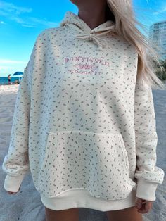 Floral Sunkissed Hoodie – Sunkissedcoconut Sunkissed Coconut Hoodie, Trendy Items 2024, West Coast Outfits, Cute Hoodies Aesthetic, Light Pink Hoodie, Womens Oversized Hoodie, Aesthetic Hoodies, 140 Lbs