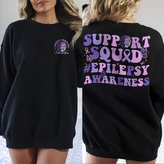 Support Squad Epilepsy Awareness Shirt, Epilepsy Shirt, Epilepsy Awareness Shirt,Epilepsy Warrior Shirt, Brain Shirt, Purple Ribbon Shirt Note: For Different Color From Colors List Please "Message us or leave a note" MATERIAL UNISEX T-SHIRT * Our shirts are composed of 60% cotton and 40% polyester for your comfort. SIZE CHART * Feel free to refer to our size chart for the ideal fit of your t-shirts. * Explore a diverse range of sizes designed to accommodate every member of your family. UNISEX SIZING CHART Small: Length 28" - Width 18" (4-6) Medium: Length 29" - Width 20" (6-10) Large: Length 30" - Width 22" (10-14) XL: Length 31" - Width 24" (14-18) 2XL: Length 32" - Width 26" (18-20) 3XL: Length 33" - Width 28" (20-22) All measurements are approximations. Shirts may be within 1" of the di Purple Casual Top For Awareness Events, Casual Purple Top For Awareness Events, Warriors Shirt, Ribbon Shirt, Purple Ribbon, Awareness Shirt, Sizing Chart, Medium Length, Unisex T Shirt