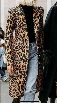 Leopard Coat Outfit, Coat Outfit Ideas, Leopard Print Outfits, Leopard Outfits, Leopard Coat, Leopard Print Coat, Coat Outfit, Leopard Fashion, Animal Print Fashion