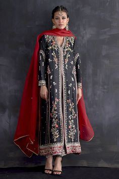 Zardozi Border, Victorian Inspired Fashion, Kurti Designs Party Wear, Simple Pakistani Dresses, Bridal Lehenga Choli