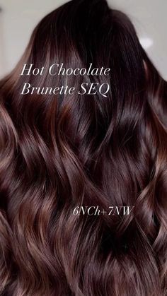 Rich Chocolate Brown Hair Formula, Chocolate Brown Formula, Hot Chocolate Hair, Toner Shades, Chocolate Auburn Hair, Salon Board, Rich Chocolate Brown Hair