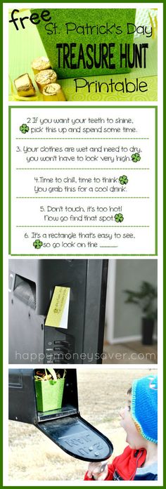 the st patrick's day treasure hunt printable