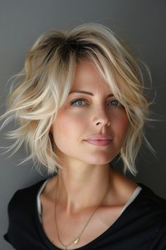 Colorful Summer: Bold Hair Color Trends to Make a Statement (#66) - Summer Hair Colour Short Hair Waves, Trendy Short Haircuts, Summer Hair Color For Brunettes, Long Layered Hair, Braided Hairstyles Easy, Short Hair Haircuts, Braids For Short Hair, Summer Hair, Trendy Short Hair Styles