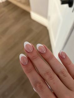 #nails #cleangirl #aesthetic #frenchtip Mini French Tip Nails, French Wedding Nails, Slay Nails, Nail Inspired, French Tip Gel Nails, Teen Nails, Gel Nails French, Nail Techniques