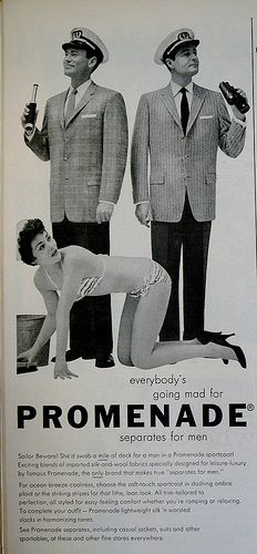 Promenade - Vintage Sexism 50s Ads, 50s Advertising, Disgusting Food, Retro Advertising