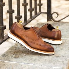 GH09 Full Brogue - Q by QS Brown Oxford Shoes, Men's Dress Shoes, Gentleman Shoes, Bespoke Shoes, Classy Shoes, Brogue Shoes, Only Shoes, Shoe Closet, Every Man