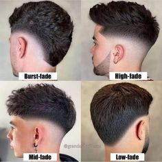 Men Short Hair Fade, Types Of Fade Haircut, Boys Fade Haircut, Taper Fade Short Hair, Fade Haircut Designs, Fade Haircut Curly Hair, Mid Fade Haircut, Men Fade Haircut Short