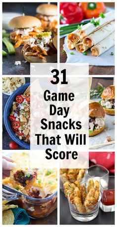 31 game day snacks that will score all the time