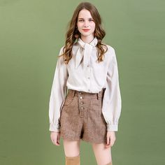 High Waist Tweed Shorts - 55.96 Brown Shorts For Workwear In Fall, Brown Shorts For Workwear And Fall Season, Brown Workwear Shorts For Fall, Classic Workwear Shorts For Fall, Tweed Bottoms For Office In Fall, Spring Tweed Bottoms In Beige, Spring Beige Tweed Bottoms, Elegant Brown Shorts For Workwear, Professional Pants