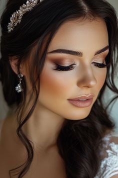 Looking for the perfect wedding makeup look? From soft glam to bold bridal beauty, we've stunning makeup styles to suit every bride’s personality. Barbie Glam Makeup, Surreal Makeup, Winter Wedding Makeup, Glam Bride Makeup, Perfect Wedding Makeup, Gorgeous Bridal Makeup, Wedding Makeup Tutorial, Glam Wedding Makeup, Glam Bride