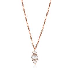 Rose cut Diamonds in 14k Rose Gold. Match a pendant with a ring in the Yours Only Bridal collection to perfectly suit who you are, who you love, your dreams, your most unforgettable moments. 4.3 mm Rose cut Diamonds, 2 of 2 mm Round Diamonds, and 1.3mm Diamonds. 16 inch chain. Total 0.4 ct. Unique relationships, special celebrations, extraordinary rings...Yours Only. Luxury Delicate Rose Cut Diamond Jewelry, Luxury Traditional Rose Cut Diamond Necklace, Luxury Festive Necklace With Rose Cut Diamonds, Wedding Ring Necklaces, Round Diamond Pendant, Princess Diamond Ring, Marquise Diamond Ring, Baguette Diamond Rings, Round Diamond Ring