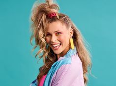 Long Hair, Don't Care: Gorgeous Styles for Lengthy Locks 80 Hairstyles 80s Hair, 80s Ponytail, 80s Hairstyles For Long Hair, 80s Hair And Makeup, 80 S Hairstyles, 80s Hair Styles, 80s Makeup Looks, Long Textured Hair, 80’s Hair