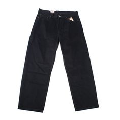 Color: Blacks Size Type: Regular Bottoms Size (Men's): 34 Inseam: 29 Style: Classic, Straight Leg Wash: Black & Gray Rise: Mid-Rise Material: 100% Cotton Size: 34W x 29L.  Gender: male.  Age Group: adult. Classic Black Jeans With Pockets, Levi's Black Cotton Jeans, Classic Black Jeans With Relaxed Fit, Classic Black Relaxed Fit Jeans, Levi's Black Streetwear Bottoms, Levi's Black Bottoms For Streetwear, Classic Black Cotton Jeans, Relaxed Fit Jeans, Levis Men