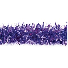 purple shredded paper on a white background