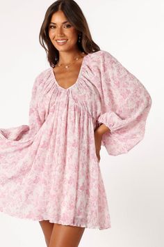 Paris Long Sleeve Dress - Pink Pink Long Sleeve Shift Dress, Pink Long Sleeve Shirt Dress, Affordable Pink Long Sleeve Shirt Dress, Affordable Pink Long Sleeve Midi Dress, Cheap Pink Long Sleeve Midi Dress, Cheap Pink Long Sleeve Shirt Dress, Long Sleeve Preppy Dresses, Pregnancy Style, Fashion 2024