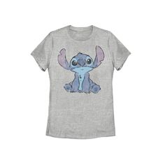 Share a smile with your lovable pal Stitch when you wear this fun graphic tee. ©Disney Share a smile with your lovable pal Stitch when you wear this fun graphic tee. ©Disney Crewneck Short sleevesFABRIC & CARE Cotton, polyester Imported Size: X Large. Color: Grey. Gender: female. Age Group: kids. Material: Cotton Blend. Stitch Disney Shirt, Chalk Drawings, Lilo Stitch, Disney Shirt, Disney Lilo, Cool Graphic Tees, Disney Junior, Animal Tshirt, Disney Ladies