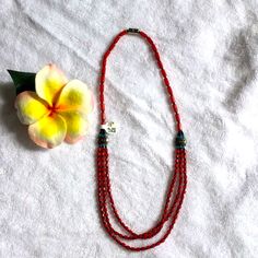 Brand New, Excellent Condition, Never Used. Awesome,Perfect Collection Jewelry,Super Cute And Elegant Go With All Out Fit Dress Or Jeans Genuine Red Coral With Black And Turquoise Beads Necklace And Silver ,Magnet Locks . Length: 18 Inches Bamboo Coral, Turquoise Bead Necklaces, Red Coral, Turquoise Beads, Lady In Red, Womens Jewelry Necklace, Super Cute, Coral, Black And Red