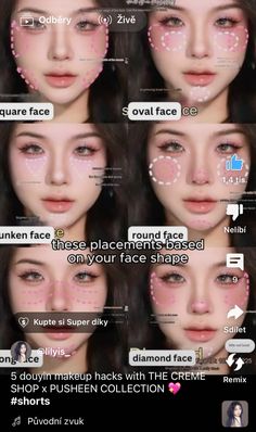 Makeup Diagram, Makeup Tutorials Step By Step, Worst Makeup, Asian Makeup Tips, Highlighting And Contouring, Asian Makeup Tutorials, Face Charts, Make Up Tutorials