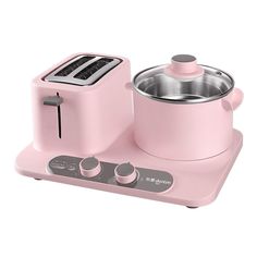 Three-in-one toaster breakfast machine for household use - Wnkrs Oven Omelette, Mini Breakfast, Breakfast Machine, Breakfast Maker, Steamer Recipes, Electric Cooker, Kitchen Appliance, Cute Kitchen, Pink Kitchen