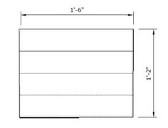 a drawing of the size and width of a bed