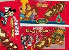 three boxes of disney's nestle family candy