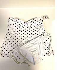 New Without Tags. Overstock Inventory. Two Separates Paired Together. Material And Shade As Pictured. New Mossimo Polka Dot Tankini M & Xhilaration Bikini M Women's Swimwear 2pc N039 Top - Mossimo; Size M. Tube Tankini Top, One Strap Included. White/Black Polka Dot. Bottom - Xhilaration; White Bikini, Side Strings.; Size M. Returns Are Not Accepted Due To Hygienic Reasons. Poolside Fitted Polka Dot Tankini, Polka Dot Fitted Tankini For Poolside, Polka Dot Fitted Tankini For Vacation, Fitted Polka Dot Tankini For Vacation, Polka Dot Beachwear Tankini For Beach Season, Tankini Swimsuits For Women, Swim Suits, Cute Swimsuits, Hilton Head