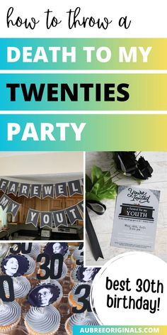 diy death to my twenties birthday party ideas 30th Birthday Photoshoot, 30th Birthday Ideas, Twenties Party, 30th Birthday Ideas For Women, 30th Birthday Men, My Twenties