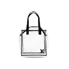 "Carry your essentials in this Hurley Icon transparent tote bag. Carry your essentials in this Hurley Icon transparent tote bag. Transparent design Spacious main zippered compartment Dual grab handlesDETAILS 12\"H x 12\"W x 6\"D Body: polyurethane; Handles: polyester Lining: polyurethane Weight limit: 14 lbs. Zipper closure Spot clean only Imported Size: One Size. Color: Charcoal. Gender: unisex. Age Group: adult." Everyday Mesh Bags With Clear Strap, Daily Use Mesh Bags With Clear Strap, Functional Clear Bags For Everyday Use, Functional Everyday Clear Bags, Clear Mesh Travel Bag, Functional Clear Rectangular Bags, Functional Clear Bag With Clear Strap, Icon Transparent, Bag Transparent