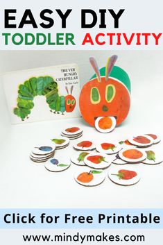 the very hungry caterpillar printable activity for toddlers