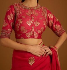 Frock Design For Stitching, Draping Saree, Chania Choli, Maggam Blouse, Blouse Ideas