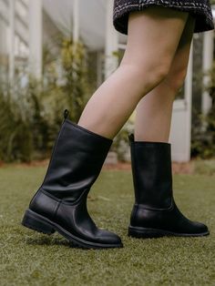 Editor's NotesThese are m2825 mid boots with wide boots style that can be worn comfortably without zipper closing.- Lightweight- Luxurious- Carefully designed to reduce foot fatigue- Advanced latexMeasurements(in.)- Size: KR 225MM(US 5.5) ~ KR 255MM(US 8.5)- Heel Height: 1.57 in.Composition & Care- Cowhide - Because of the nature of the material, wrinkles/ pores/ tendons/ small dots/ fine stains/ scratches, and there may be differences in leather color. - When washing in Mid Calf Leather Boots, Calf Leather Boots, Mid Boots, Boots Style, Wide Boots, Mid Calf Boots, Men Shoes Size, Fall Wardrobe, Boot Shoes Women