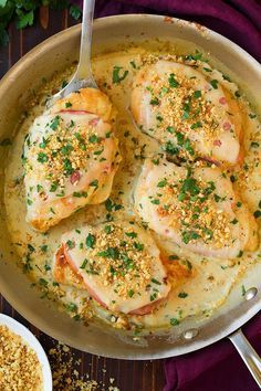 Chicken Cordon Bleu (with Creamy Dijon Sauce) - Cooking Classy Stove Top Chicken, Cordon Bleu Recipe, Cordon Blue, Chicken Cordon Bleu Recipe