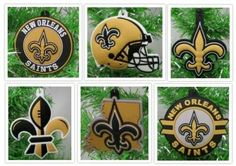 new orleans saints christmas ornament collection