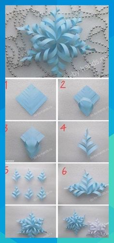 how to make snowflakes out of paper