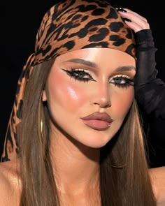 Leopard Makeup, Tawny Brown, Prom Makeup Looks, Makeup Tut, Eye Makeup Designs, Makeup Obsession, Body Makeup