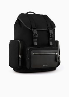 Shop GIORGIO ARMANI Recycled-nylon and pebbled-leather backpack ASV for Man at the official store and browse the Backpacks collection. Mens Backpack Work, Prada Backpack, Luxury Backpack, Armani Collection, Belt Accessories, Armani Men, Men's Backpack, Shopper Bag, Shoes Booties