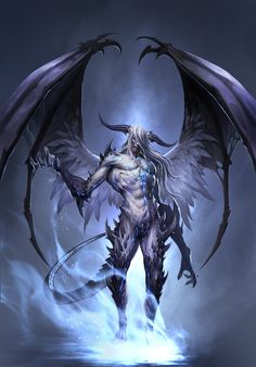 an image of a demonic creature with wings