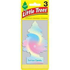 a package of little trees cotton candy