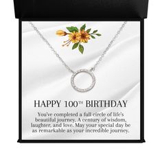 a birthday card with an image of a flower on the front and back of it