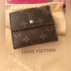 Louis Vuitton/ Monogram Canvas/Wallet/ 100% Authentic/ Can Be Used For: Bills, Checks, Credit Cards, Id, Driver License, There Is A Compartment For Coins//New / Never Used / No Box/ Dust Bag Like On Pic, Not From This Item But Lv Dust Bag/ Monogram Canvas Wallet With Original Box For Everyday Use, Elegant Bags In Monogram Canvas With Card Slots, Elegant Monogram Canvas Bag With Card Slots, Elegant Monogram Canvas Bags With Card Slots, Luxury Wallet In Monogram Canvas, Classic Wallet In Monogram Canvas With Original Box, Classic Monogram Canvas Wallet, Elegant Monogram Canvas Wallet Gift, Elegant Monogram Canvas Wallets For Everyday Use