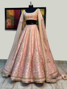 Miriam Lehenga Set - Walia Jones Raw Silk Lehenga Designer, Blush Pink Lehenga, Lengha Dress, Sharara Saree, Lehenga Pink, Designer Bridal Lehenga Choli, Sharara Suits