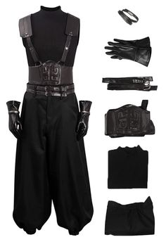 PRICES MAY VARY. Set: Pants + Vest + gloves + Waist seal + Suspenders Belt +Bracelets. Size: Please choose your size according to the size information provided by us. Fabric: 20% stretch Brazilian leather 80% twill fabric. Suitable scenario: Game Cospaly is great for Halloween, Game day, Comic-Con, cosplay, themed parties, etc. Customer service: If you have any questions, please feel free to contact us through Amazon, we will solve for you as soon as possible! Thank you! SIZE CHARTXS Height 165c How To Draw Dnd Characters, Outfit Styles For Men, Cosplay Ideas Men, Character Design Outfits, Casual Witch Outfit, Accessory Reference, Belt Bracelets, Halloween Costume Inspiration, Scenario Game